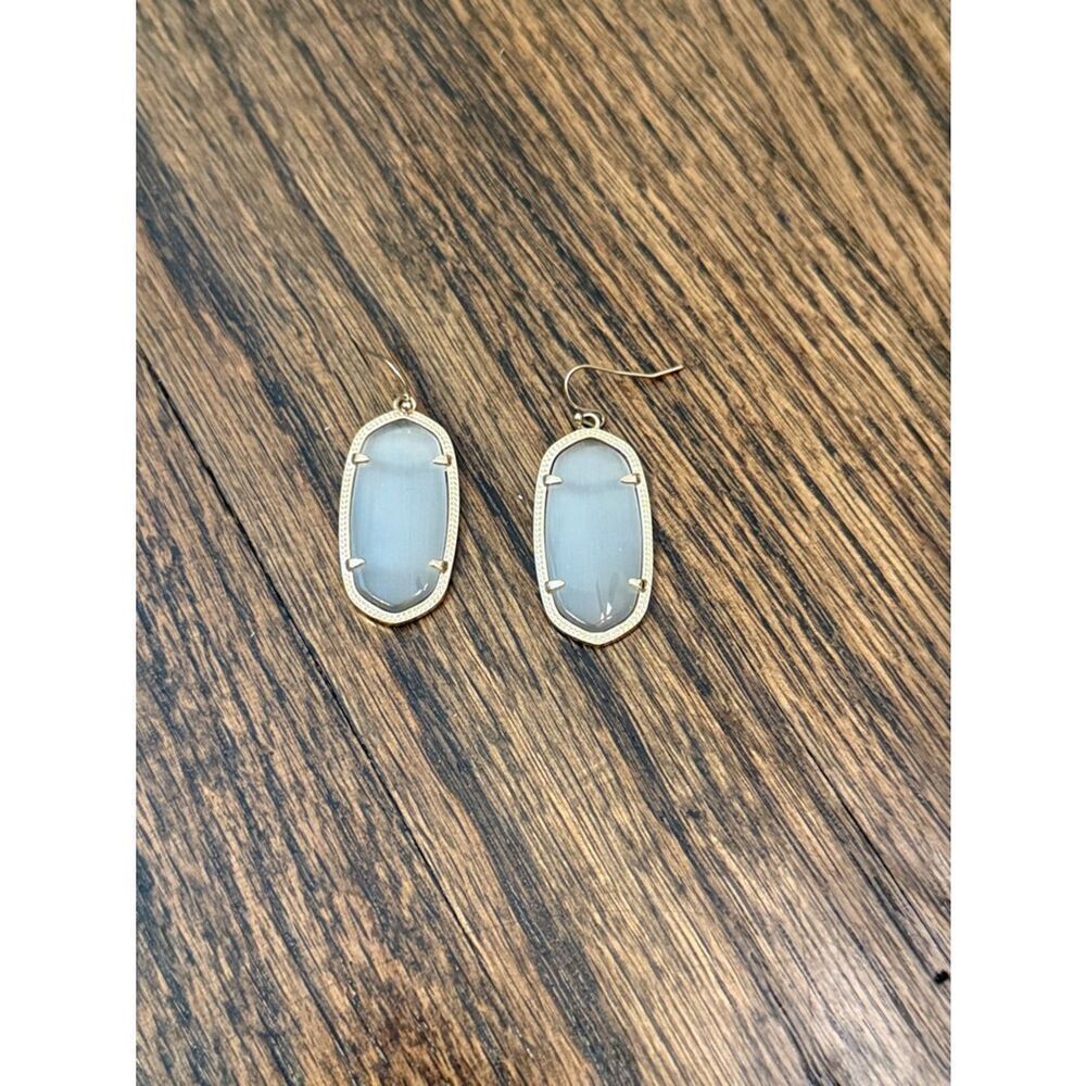 Kendra Scott Danielle Earrings grey and gold